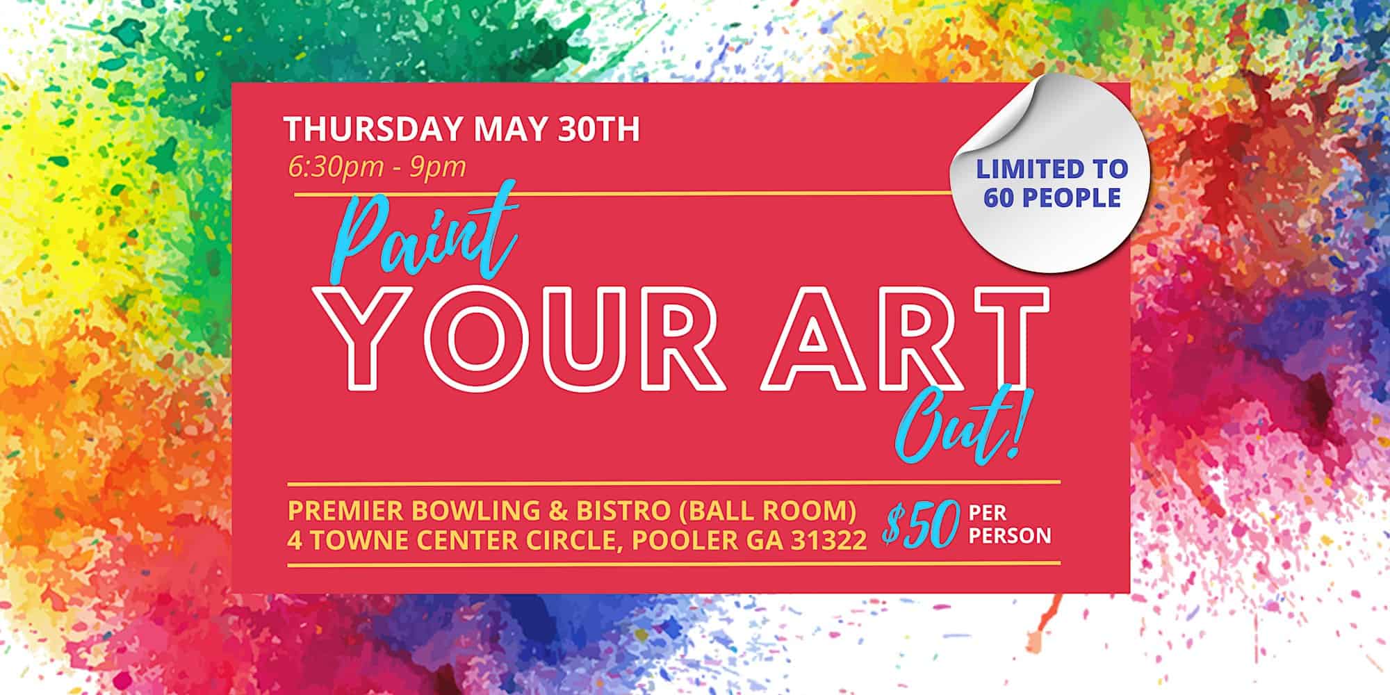 Paint Your Art Out here in Pooler, GA in May 2024